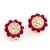 Floral Sparkly Stud Earrings